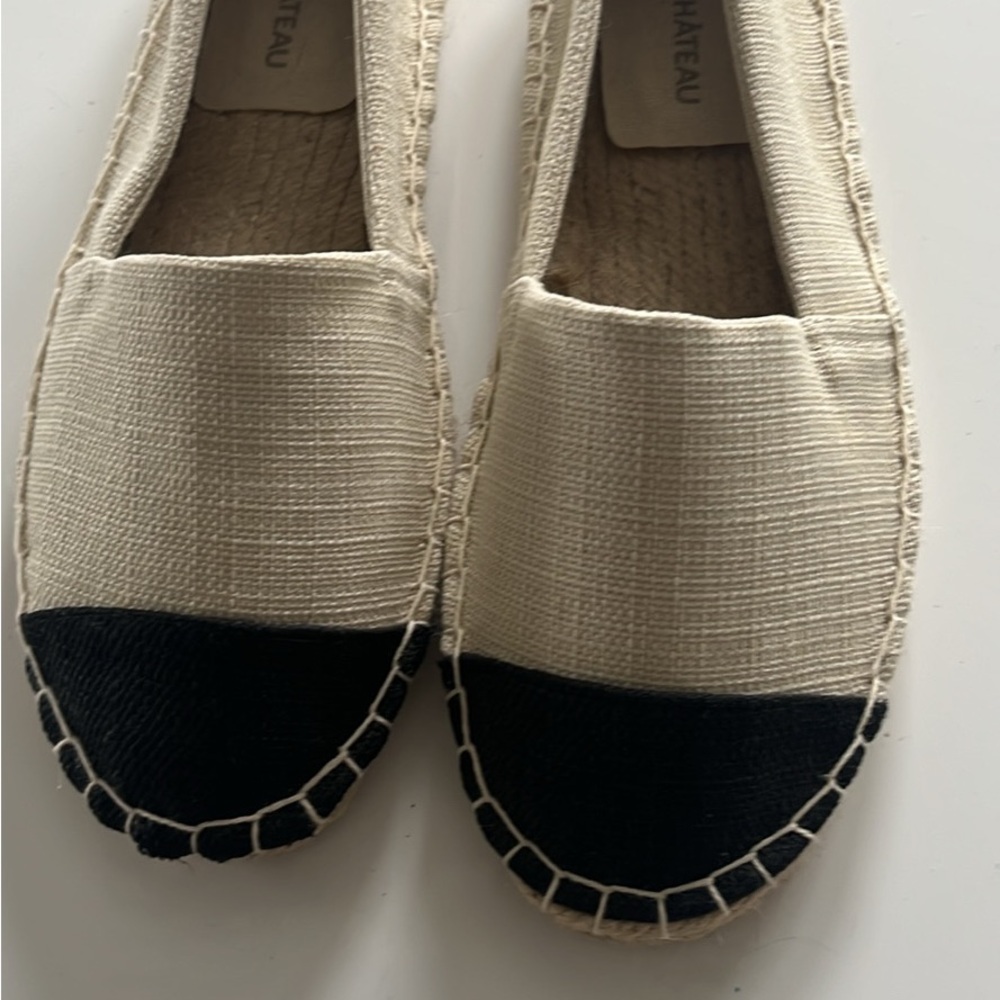 3 for $30
 Two-Tone Espadrille Flats